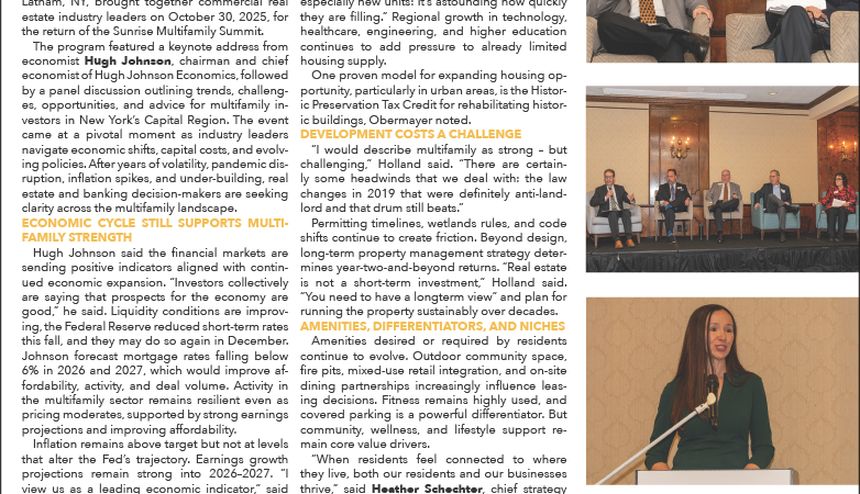 2025 Sunrise Multifamily Summit recap article in New York Real Estate Journal