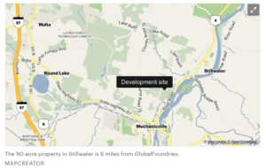 Albany Business Review article on Saratoga County land approved for 300 apartments